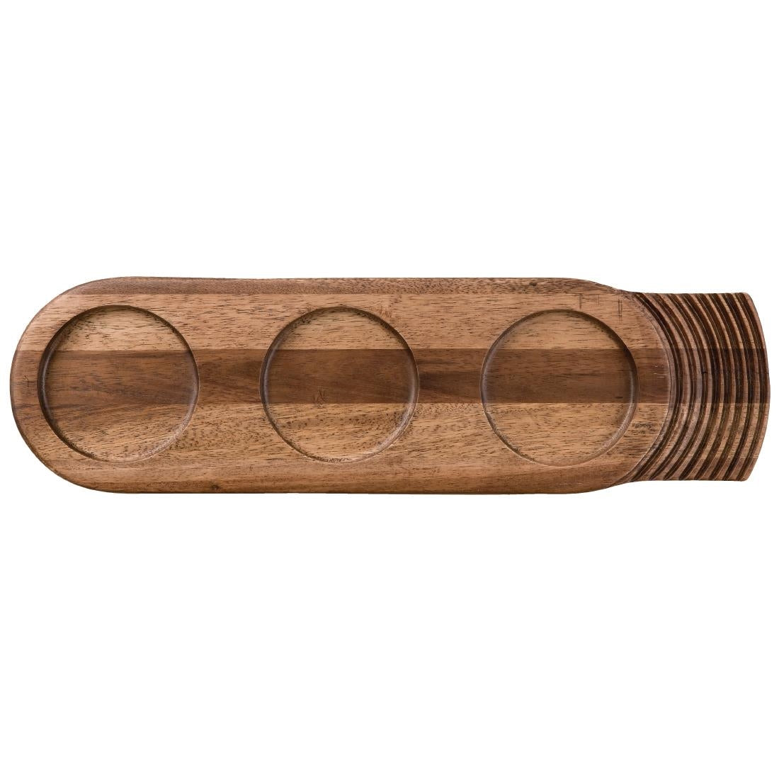 Churchill Single Handled Large Wooden Boards 480mm (4 Pack)