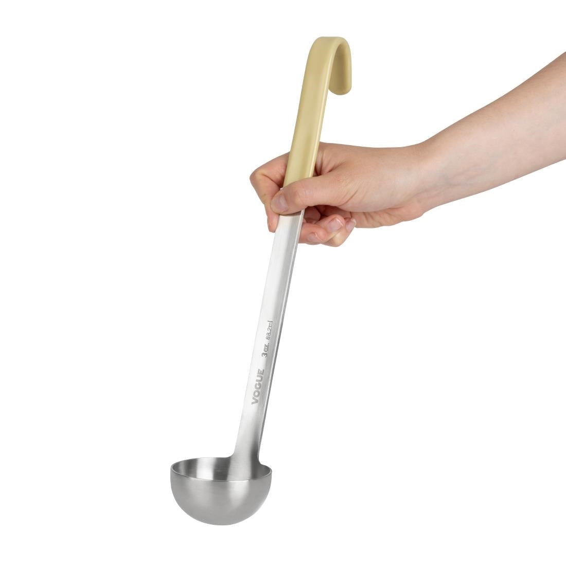 Vogue Heavy Duty Colour Coded Ladle Ivory 89ml