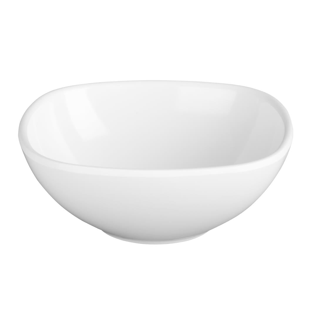 Olympia Kristallon Melamine Rounded Square Bowls 275ml (6 Pack)