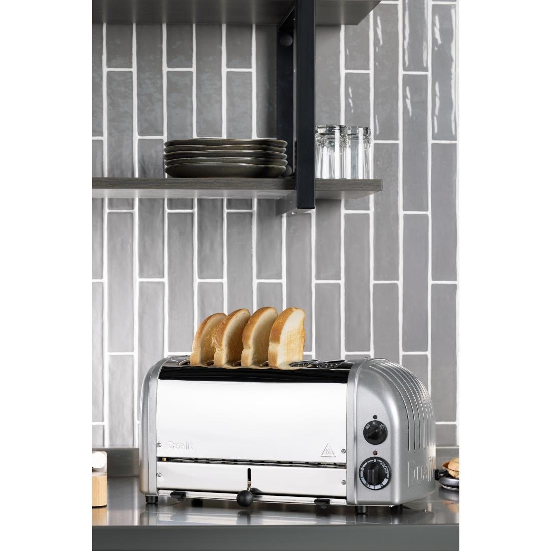Dualit 6 Slice Vario Toaster Metallic Silver 60147