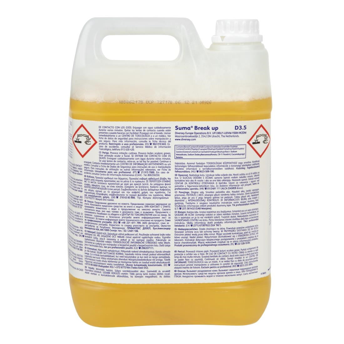 Suma Break Up D3.5 Heavy-Duty Kitchen Degreaser Concentrate 5Ltr (2 Pack)