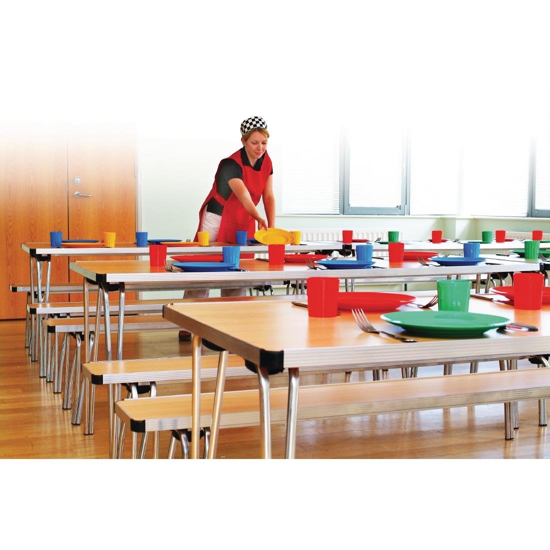 Gopak Contour Folding Table Oak 4ft