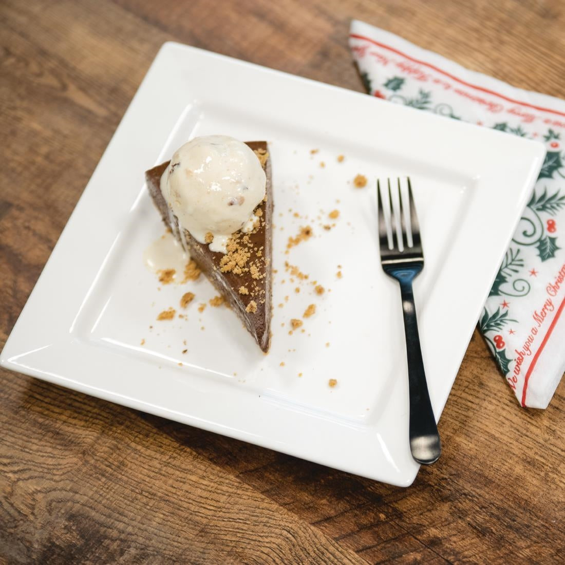 Olympia Lumina Square Plates 233mm (4 Pack)