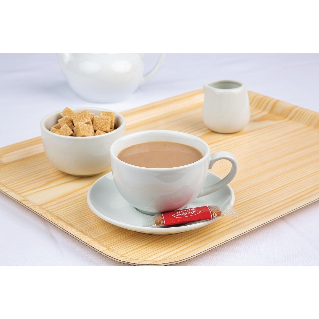 Olympia Whiteware Elegant Saucers 148mm (12 Pack)