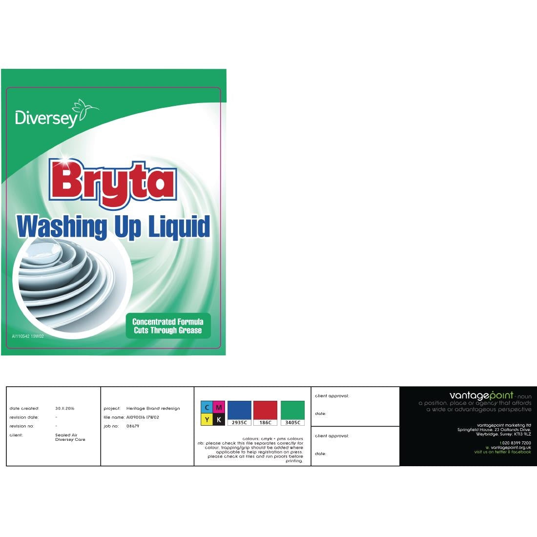 Bryta Washing Up Liquid Concentrate 5Ltr (2 Pack)