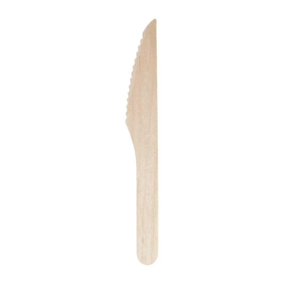 Fiesta Compostable Disposable Wooden Knife (100 Pack)