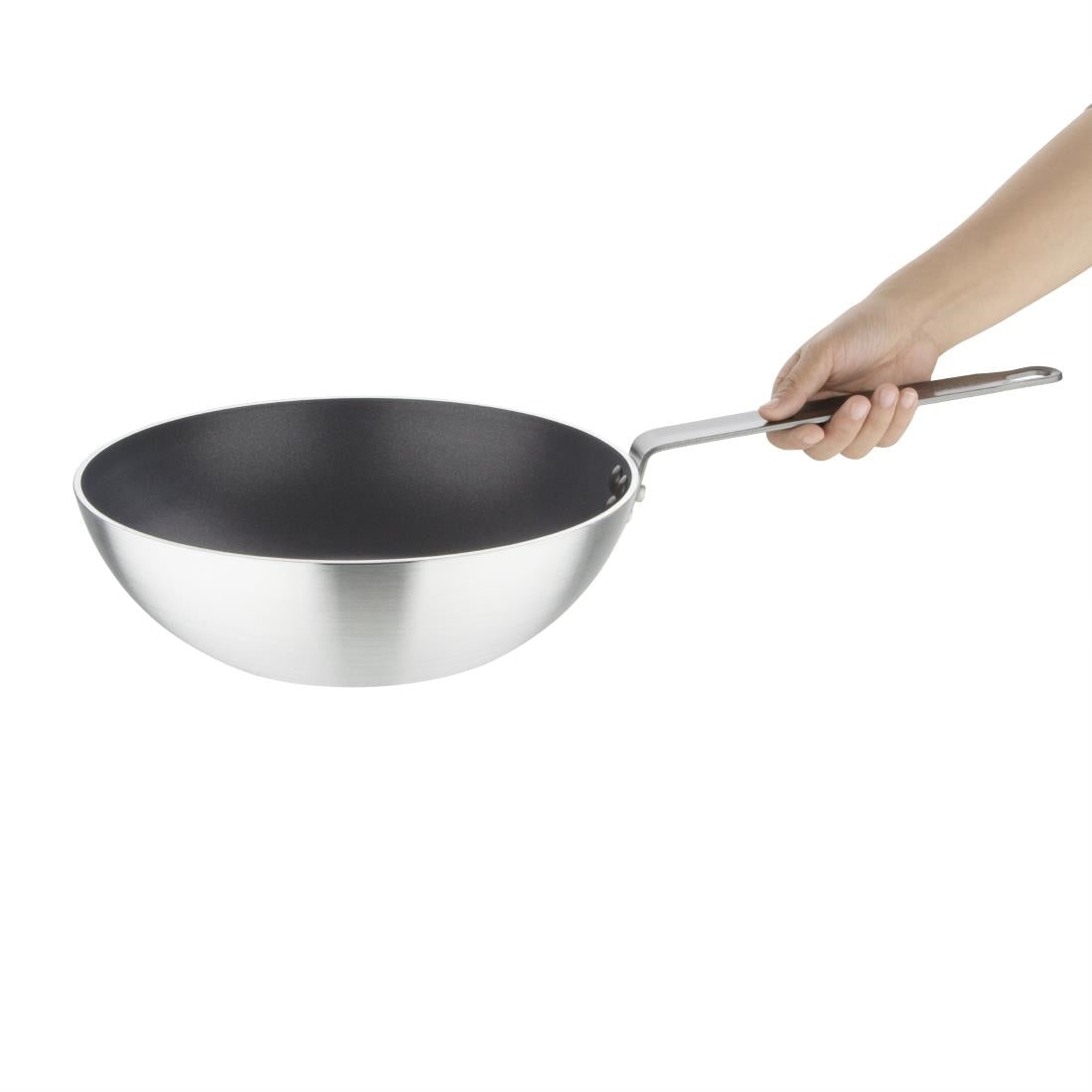 Vogue Non Stick Teflon Platinum Wok 30cm