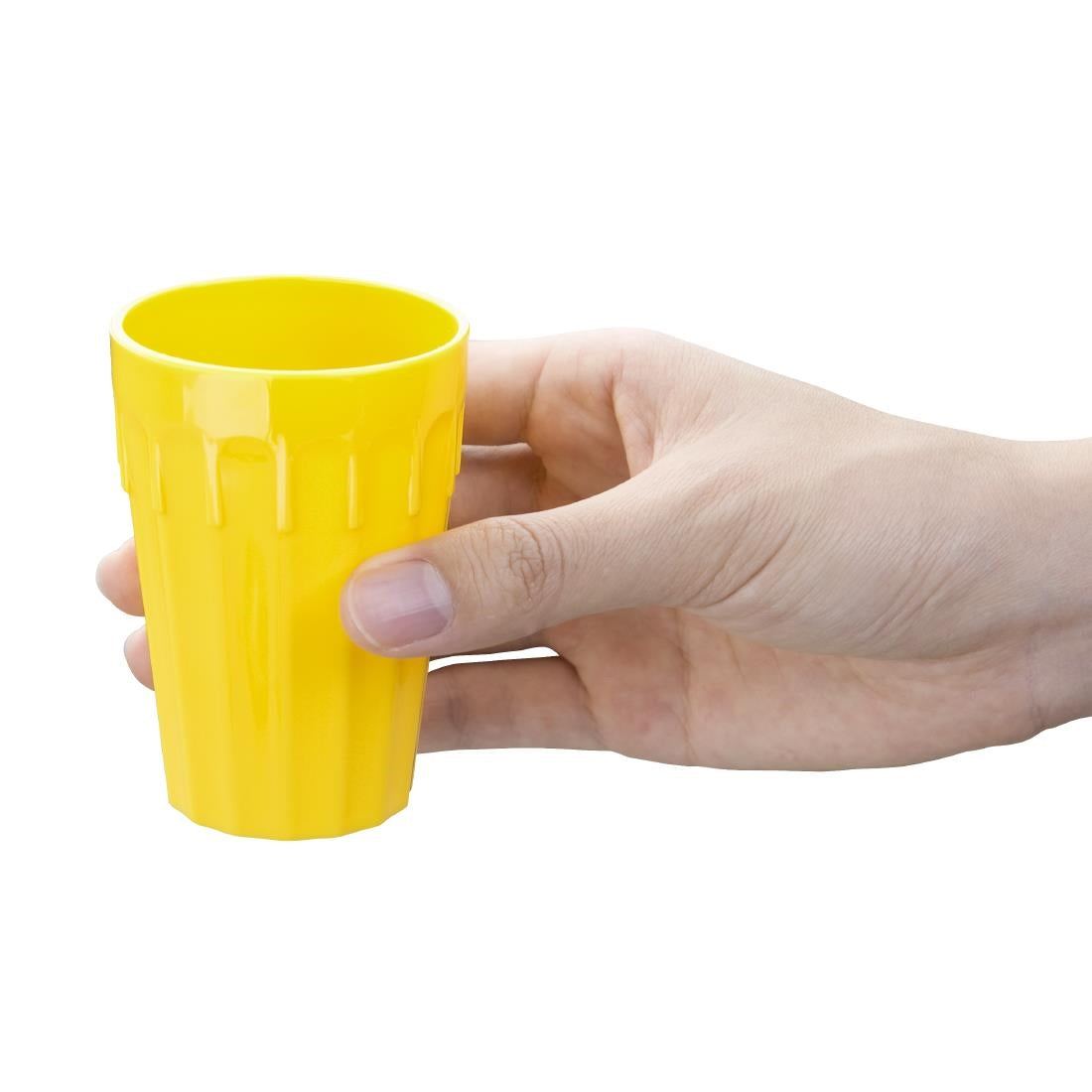 Olympia Kristallon Polypropylene Tumblers Yellow 141.3ml (12 Pack)