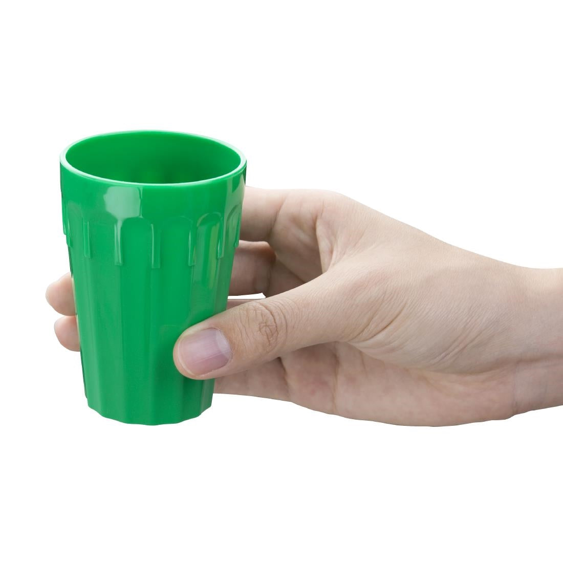 Olympia Kristallon Polypropylene Tumblers Green 141.3ml (12 Pack)