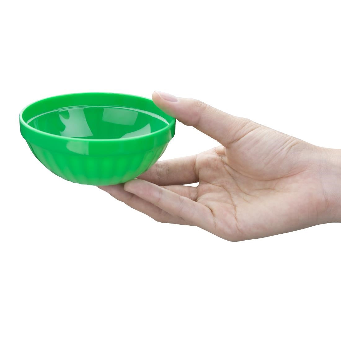 Olympia Kristallon Polypropylene Bowls Green 103mm (12 Pack)