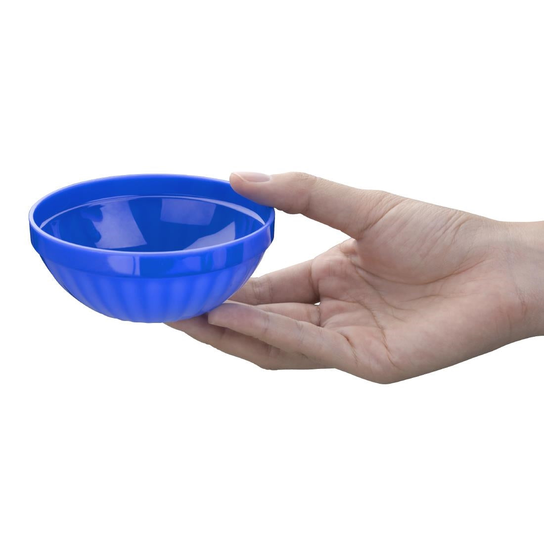 Olympia Kristallon Polypropylene Bowls Blue 103mm (12 Pack)