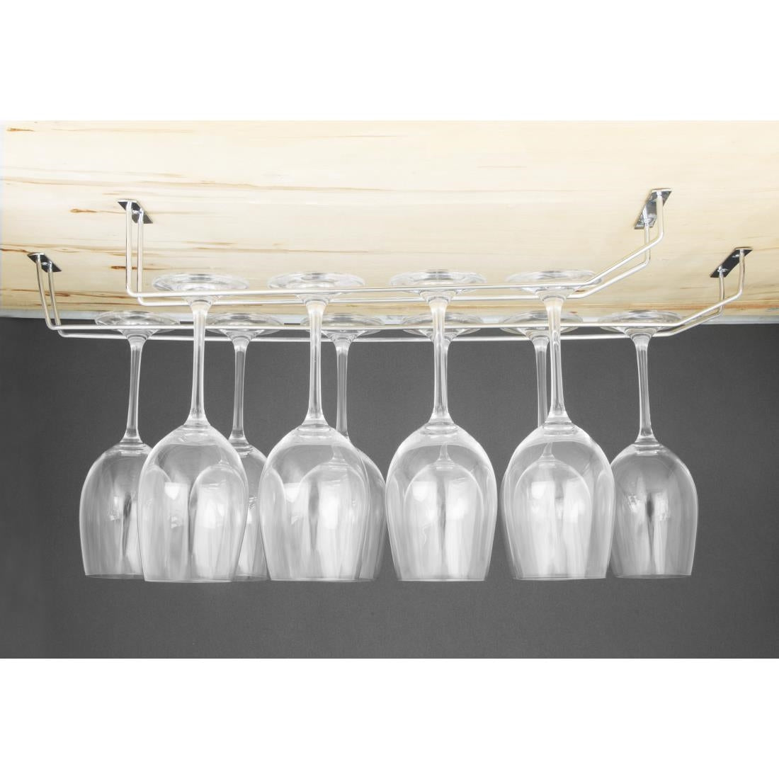 Olympia Wine Glass Rack Chrome 610mm