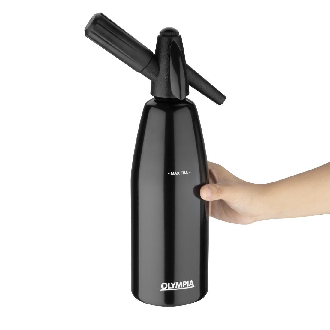 Olympia Soda Siphon Black 1Ltr