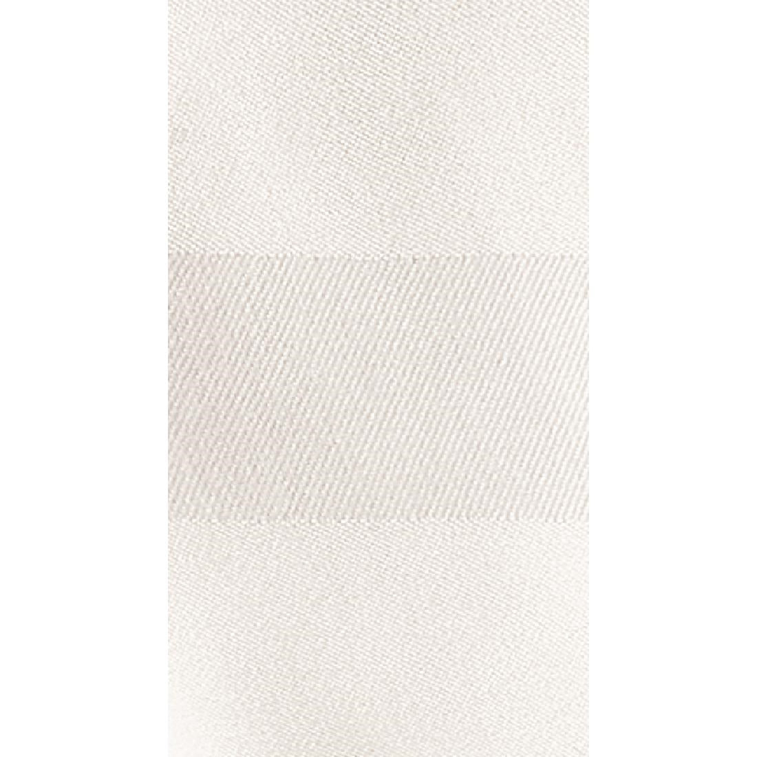 Mitre Luxury Satin Band Napkins Cotton White (10 Pack)
