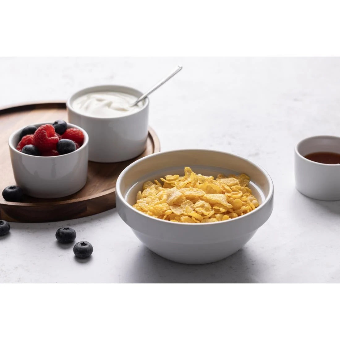 Olympia Whiteware Cereal Bowls 145mm (12 Pack)
