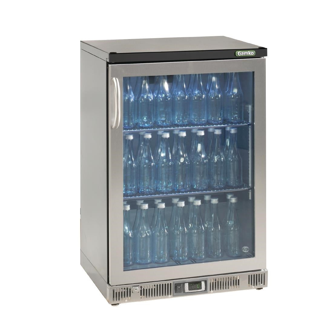Gamko Bottle Cooler Single Hinged Door 147 Ltr Stainless Steel