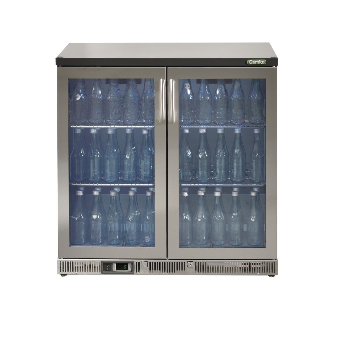 Gamko Bottle Cooler - Double Hinged Door 250Ltr Stainless Steel