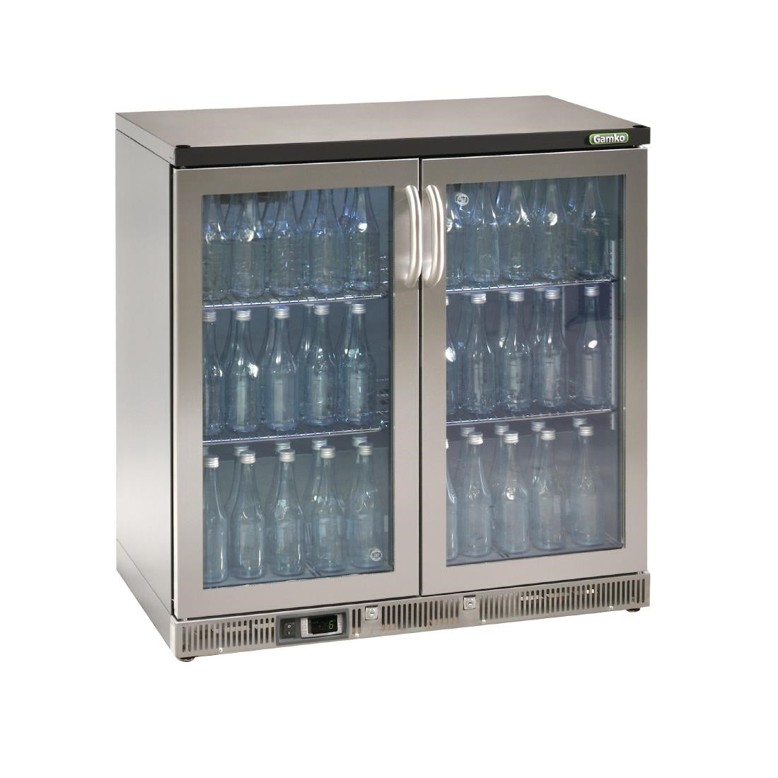 Gamko Bottle Cooler - Double Hinged Door 250Ltr Stainless Steel