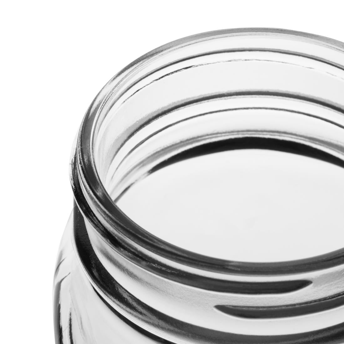 Olympia Handled Jam Jars Glasses 450ml (12 Pack)