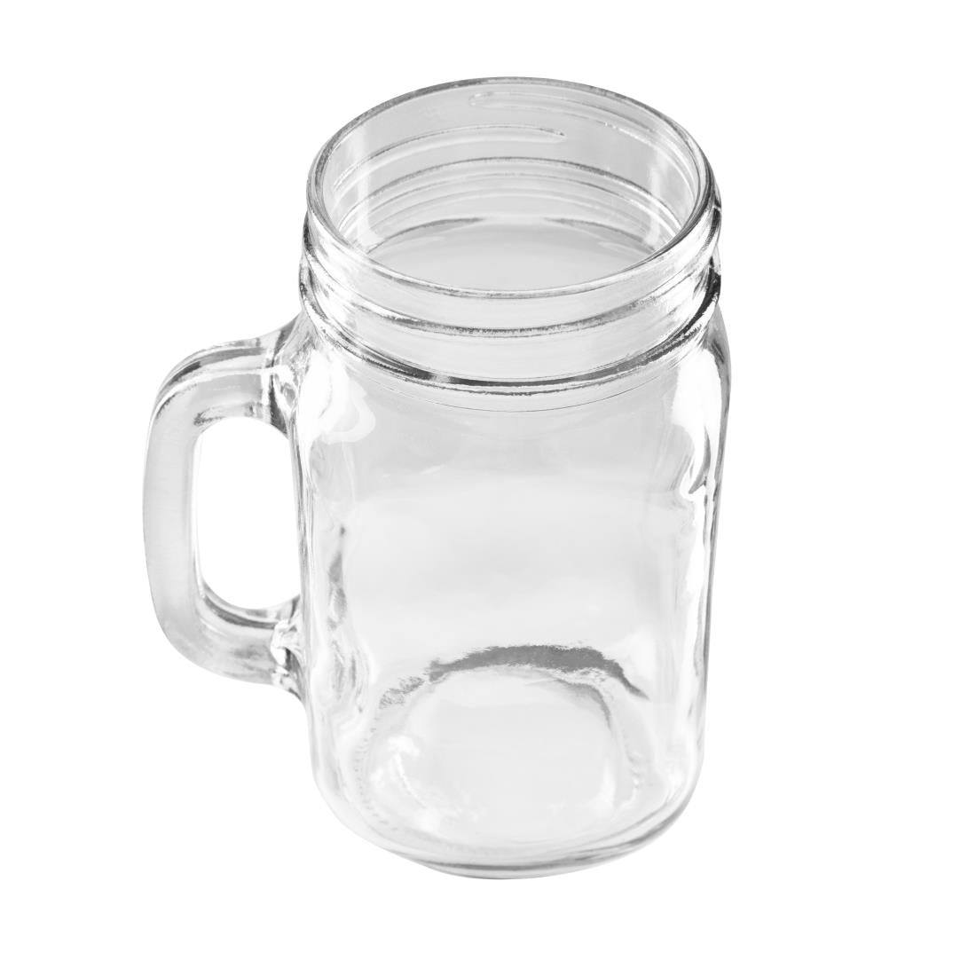 Olympia Handled Jam Jars Glasses 450ml (12 Pack)