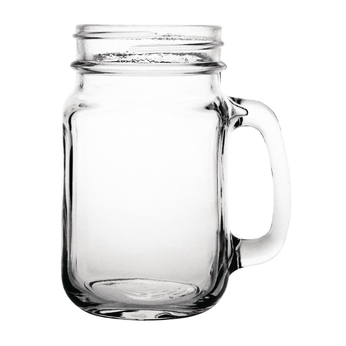 Olympia Handled Jam Jars Glasses 450ml (12 Pack)