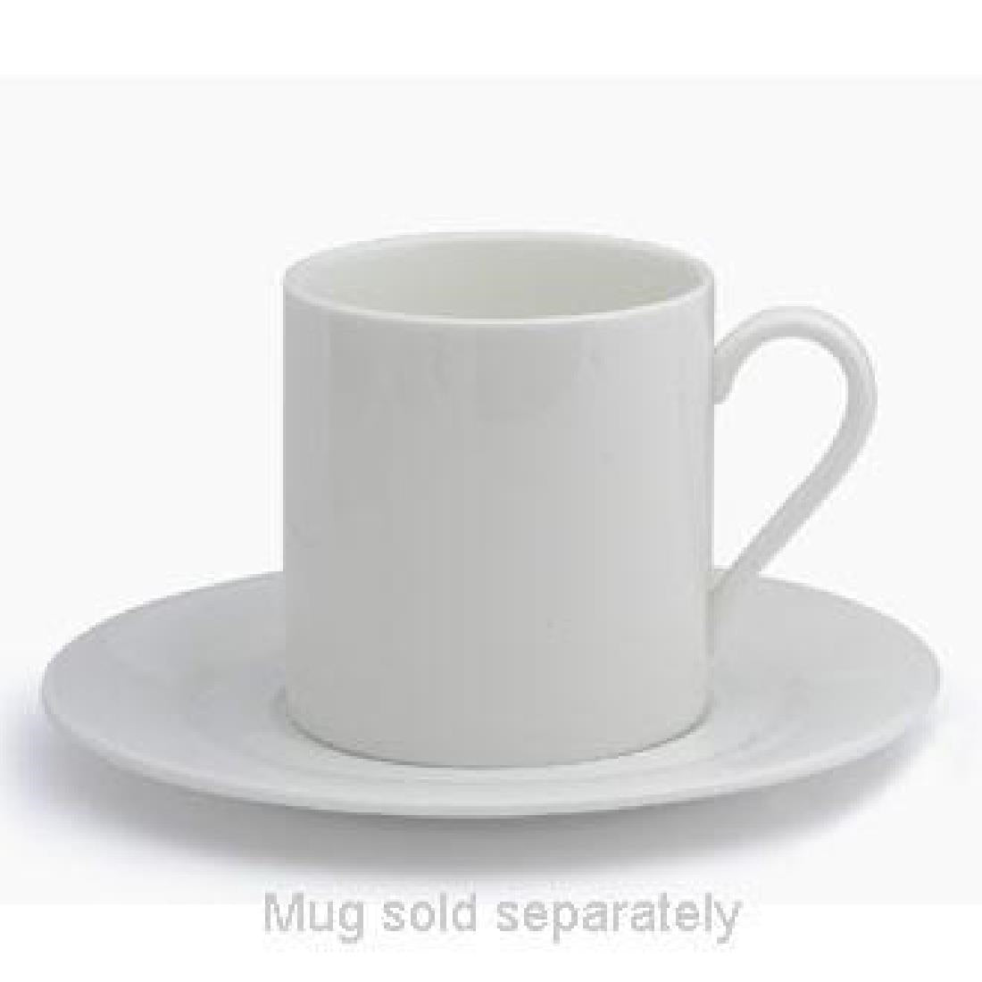 Elia Glacier Fine China Mugs Saucers 155mm (6 Pack)