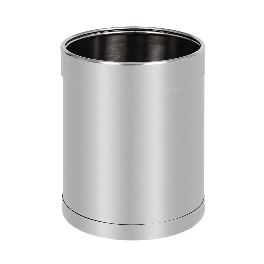 Bolero Waste Paper Bin Stainless Steel 10.2Ltr