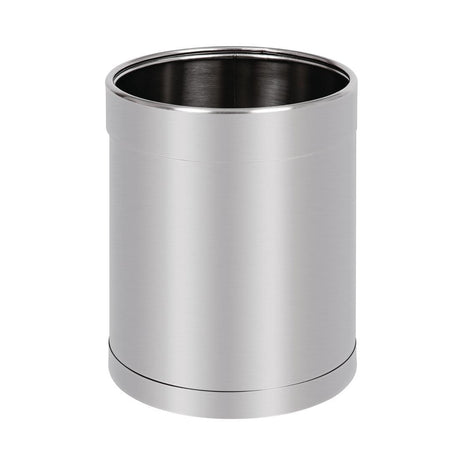 Bolero Waste Paper Bin Stainless Steel 10.2Ltr