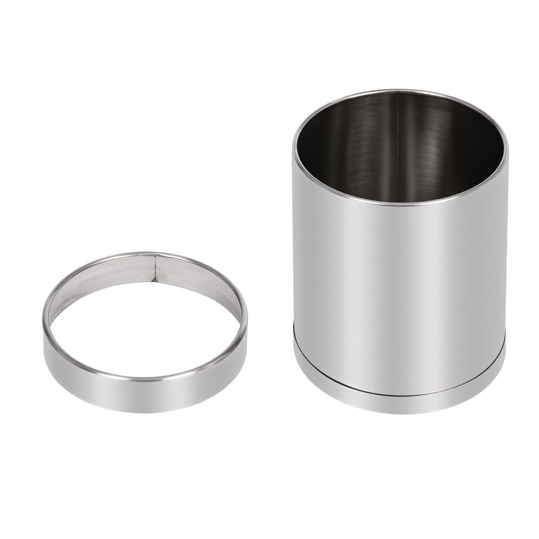 Bolero Waste Paper Bin Stainless Steel 10.2Ltr