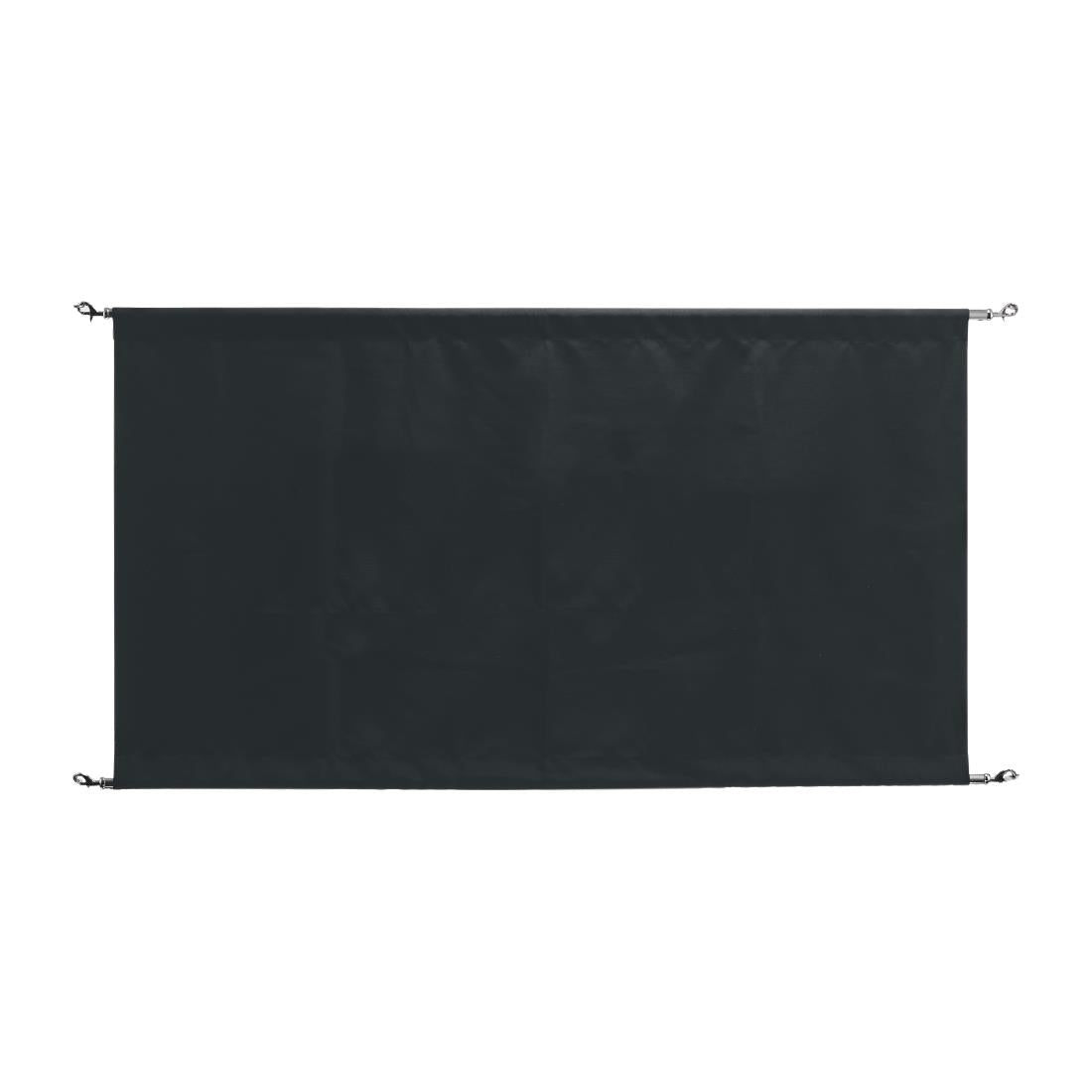 Bolero Black Canvas Barrier