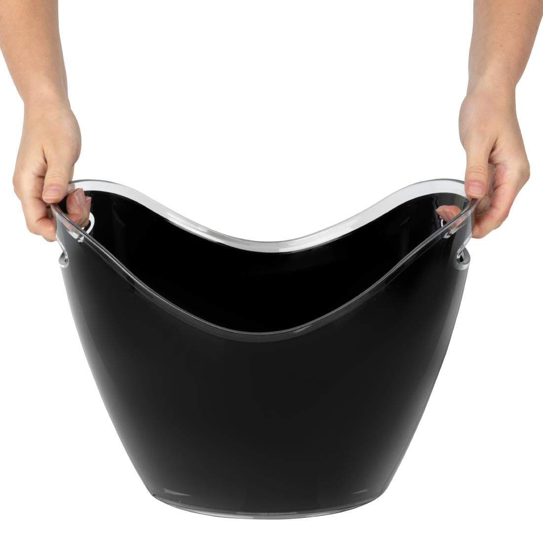 APS Black Acrylic Wine And Champagne Bucket Large