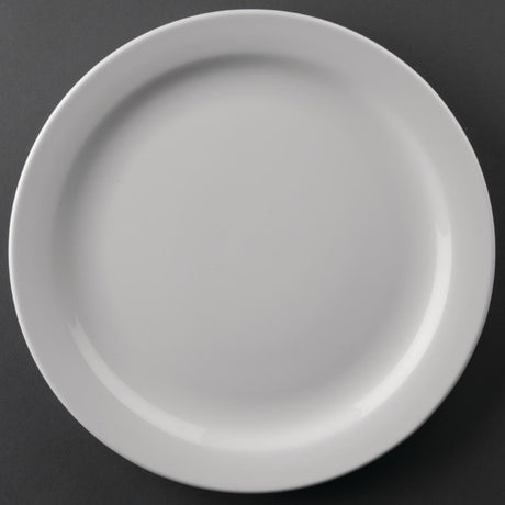 Olympia Athena Narrow Rimmed Plates 226mm (12 Pack)