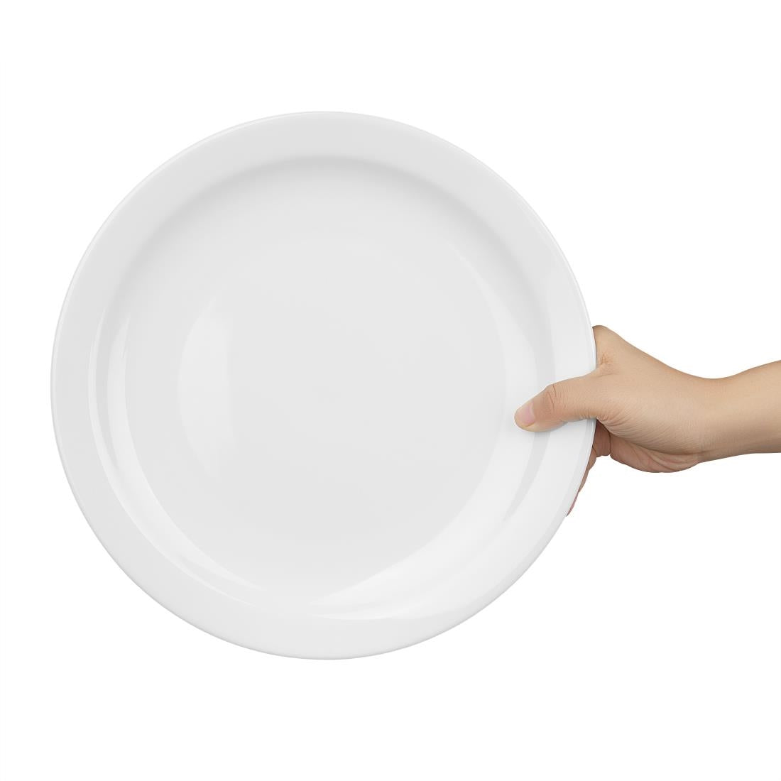 Olympia Athena Narrow Rimmed Plates 284mm (6 Pack)