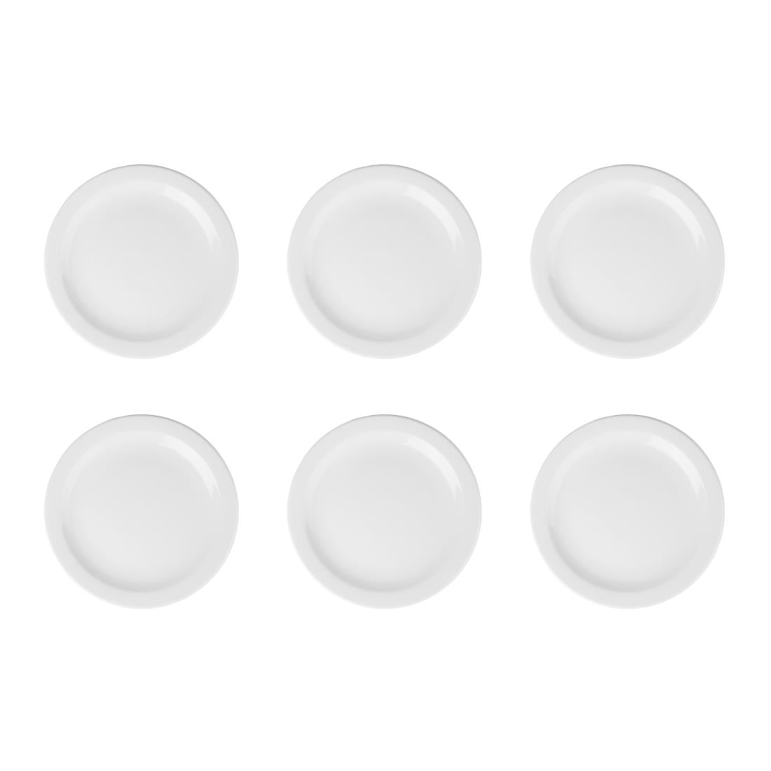 Olympia Athena Narrow Rimmed Plates 284mm (6 Pack)