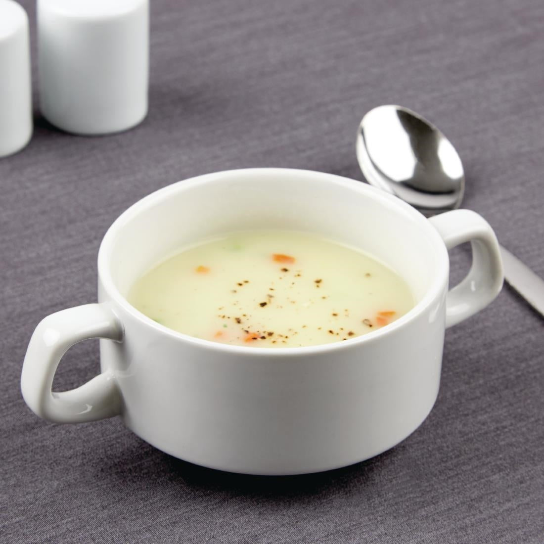 Olympia Athena Stacking Soup Bowls 107mm (12 Pack)