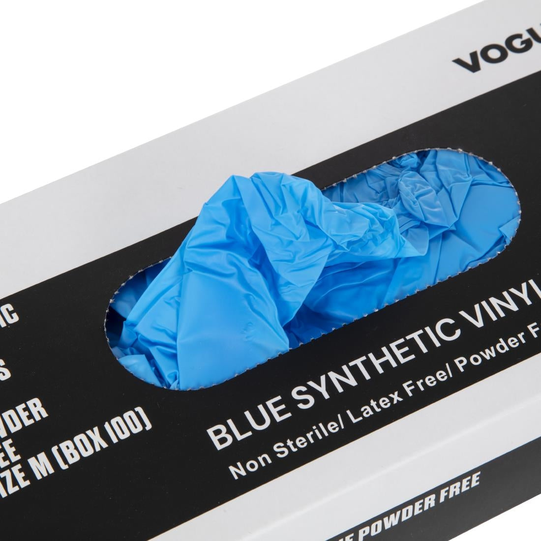 Hygiplas Powder-Free Vinyl Gloves Blue Medium (100 Pack)