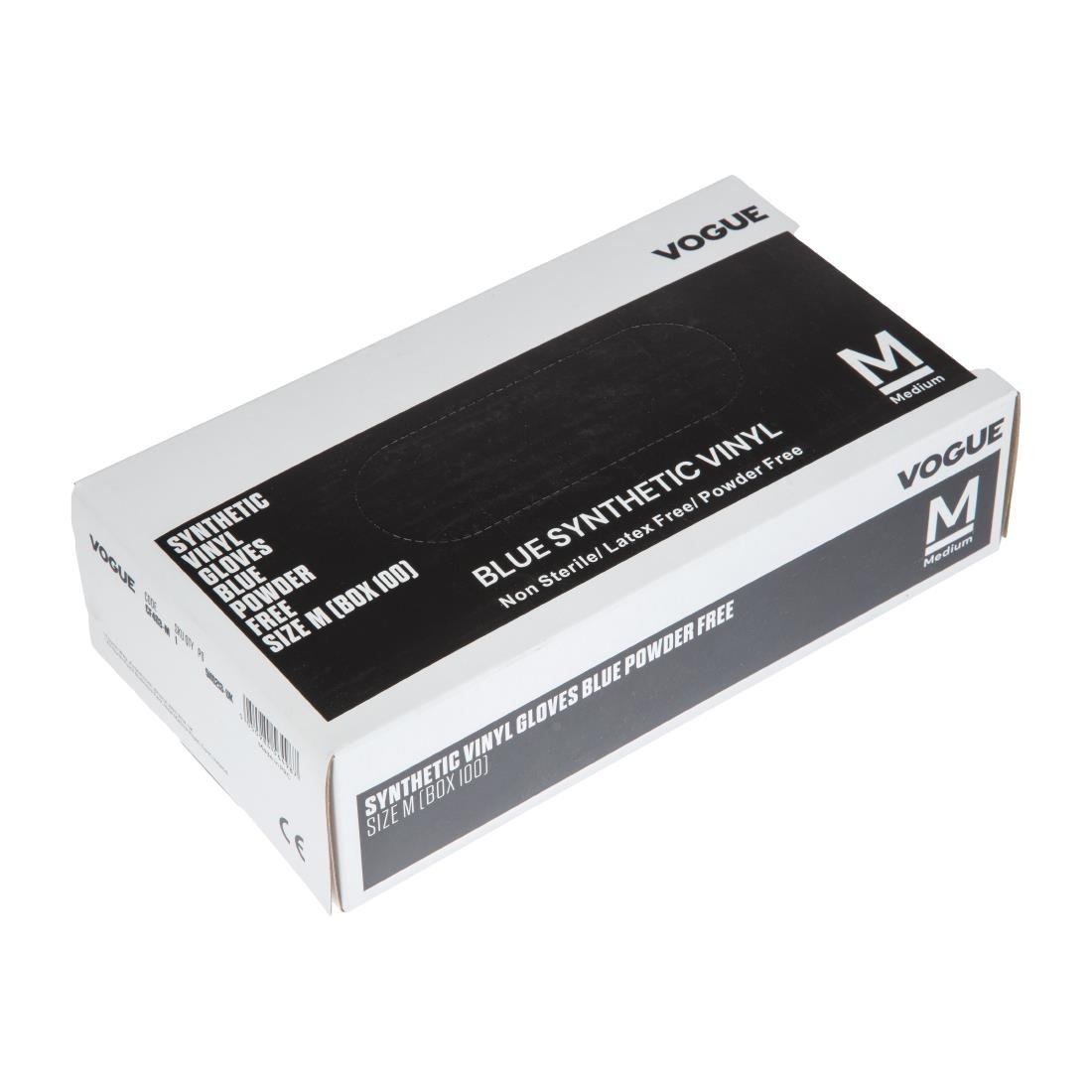 Hygiplas Powder-Free Vinyl Gloves Blue Small (100 Pack)