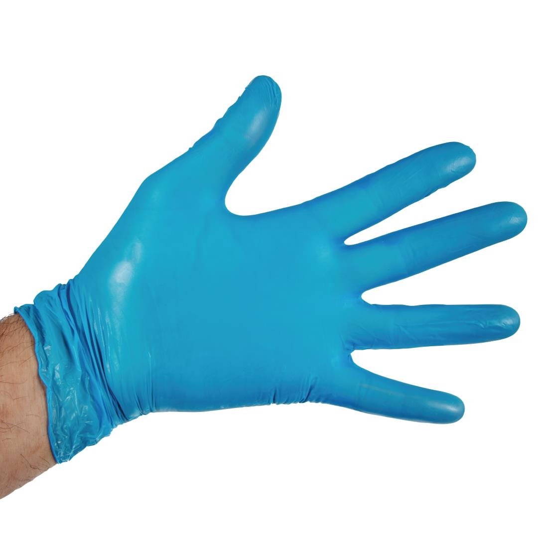 Hygiplas Powder-Free Vinyl Gloves Blue Large (100 Pack)