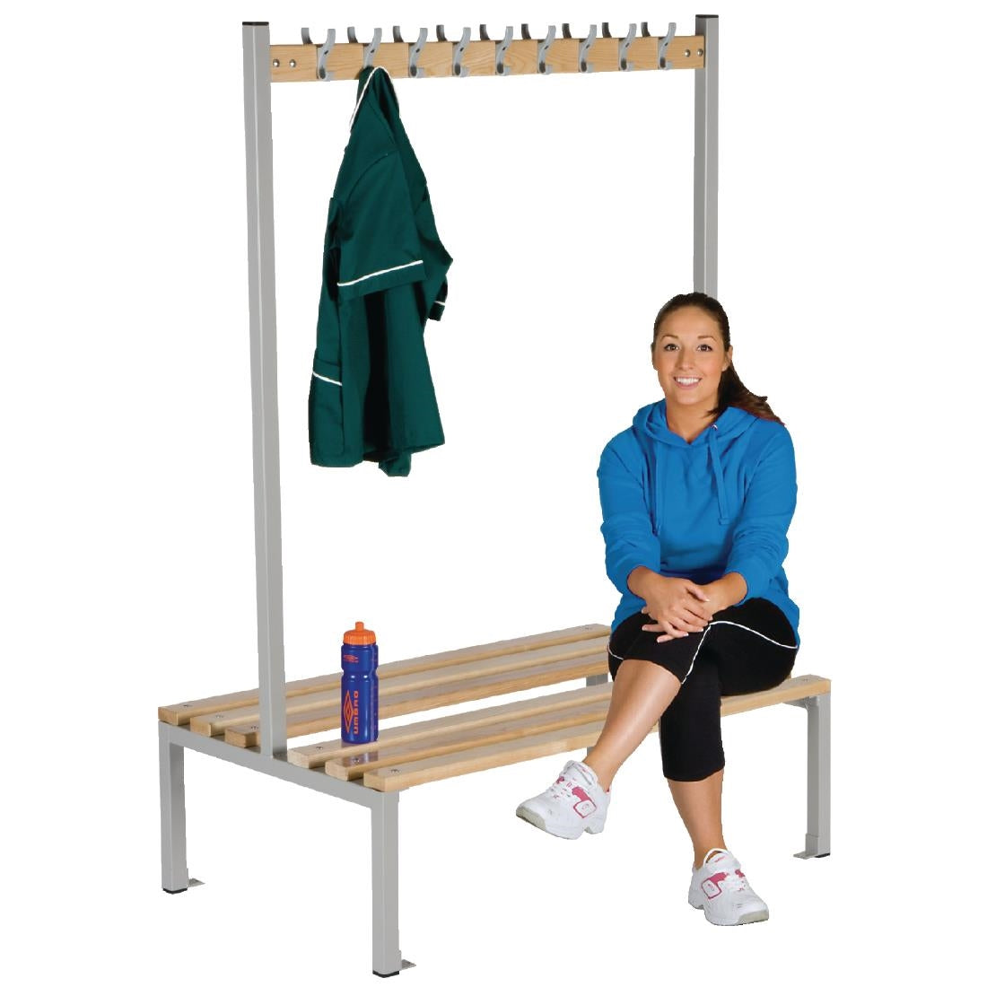 Double Sided Coat Hanger Bench 1200mm