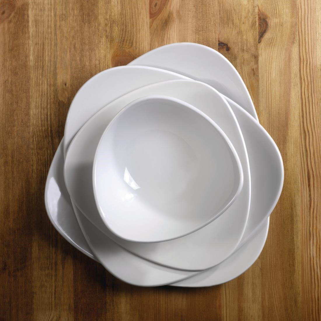 Churchill Lotus Triangle Bowls 185mm (12 Pack)