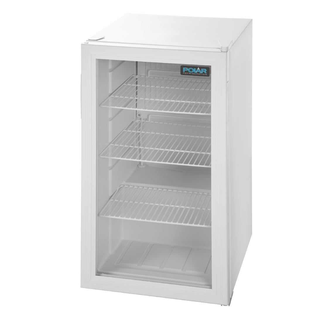 Polar C-Series Undercounter Display Fridge White 88Ltr