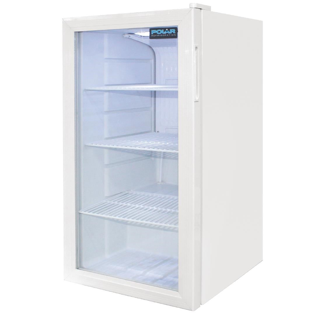Polar C-Series Undercounter Display Fridge White 88Ltr