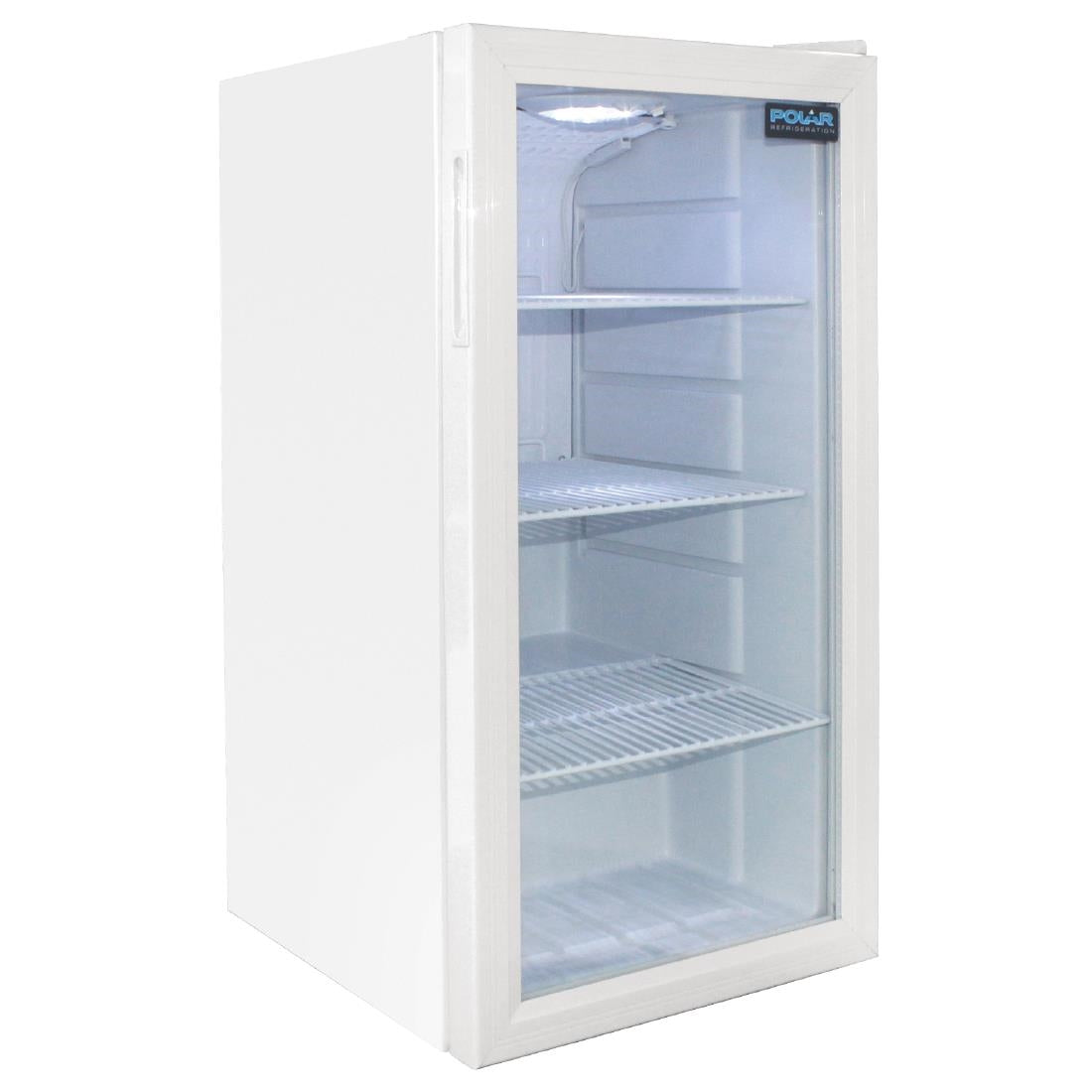Polar C-Series Undercounter Display Fridge White 88Ltr