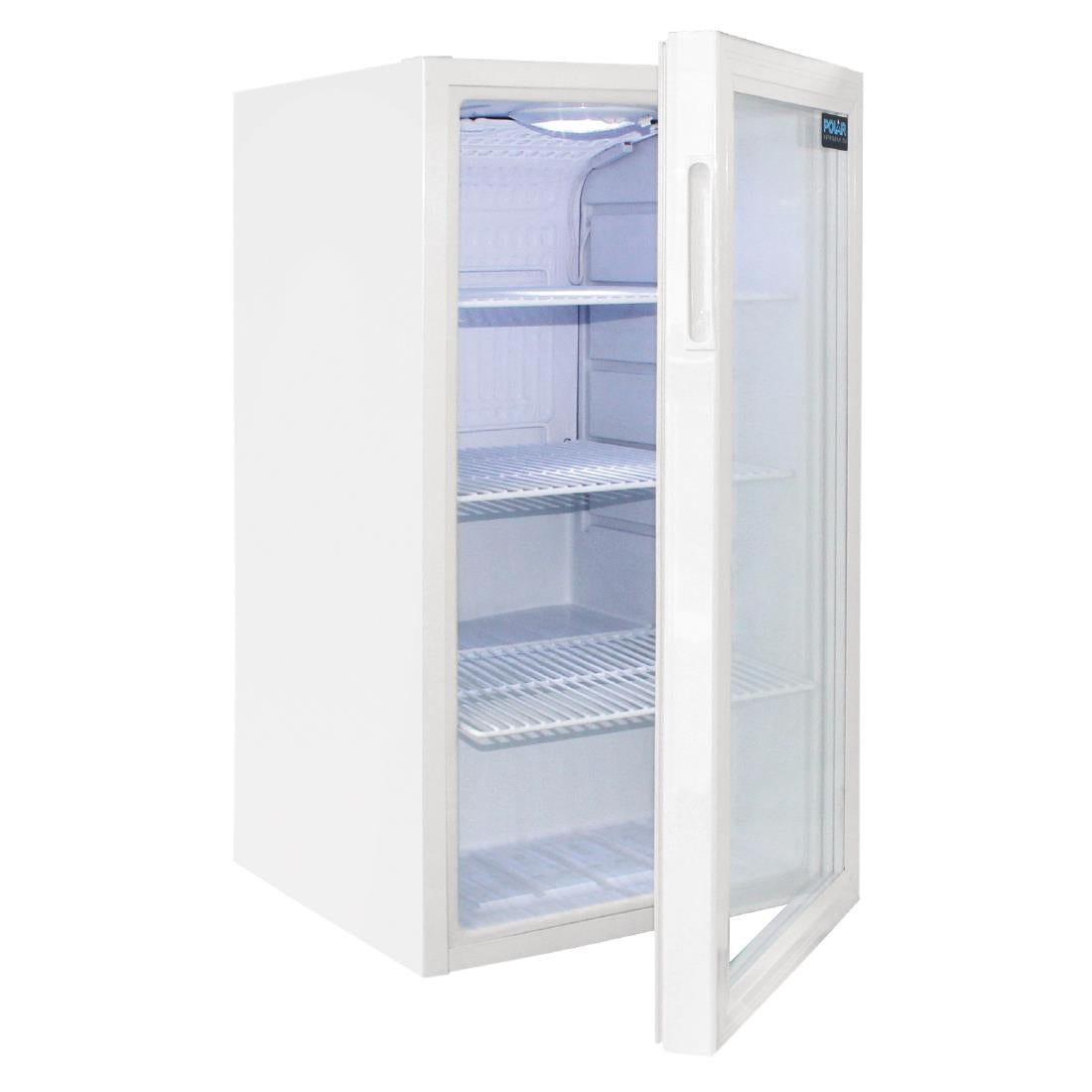 Polar C-Series Undercounter Display Fridge White 88Ltr