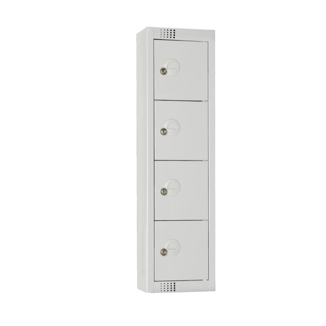 Elite Personal Effects Locker 4 Door Grey Camlock