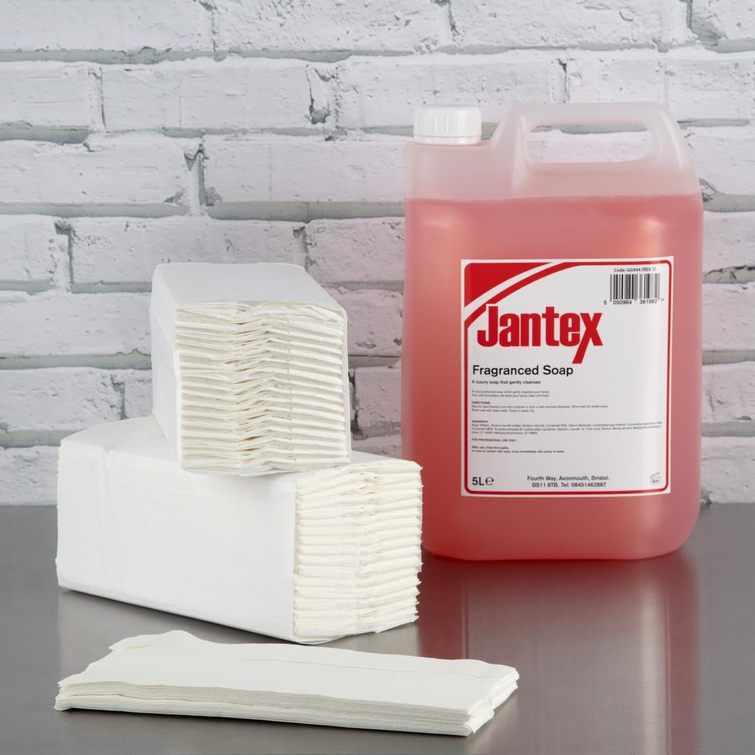 Jantex C Fold Paper Hand Towels White 2-Ply (2295 Sheets)