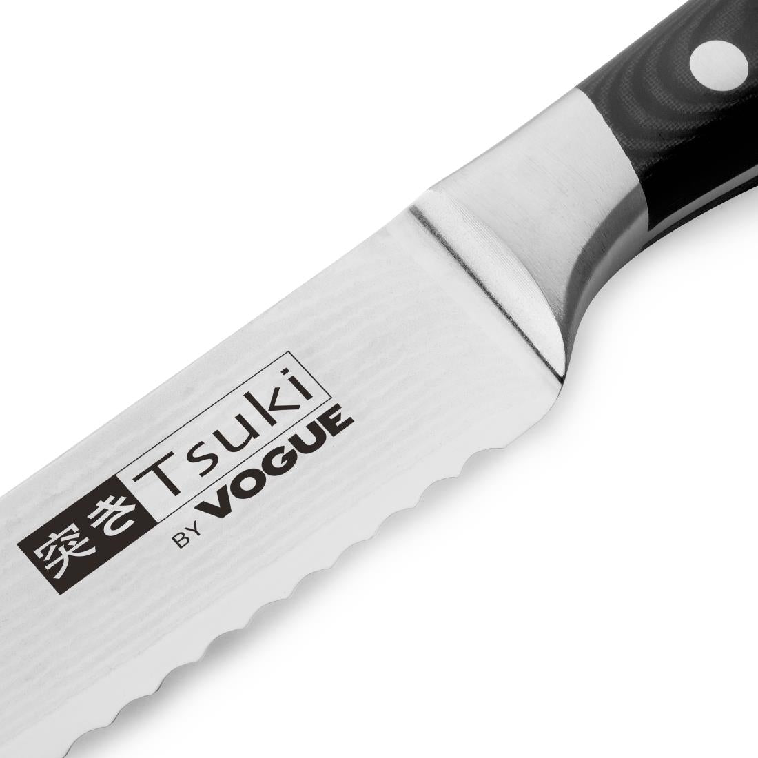 Vogue Tsuki Series 7 Bread Knife Black 19.6cm