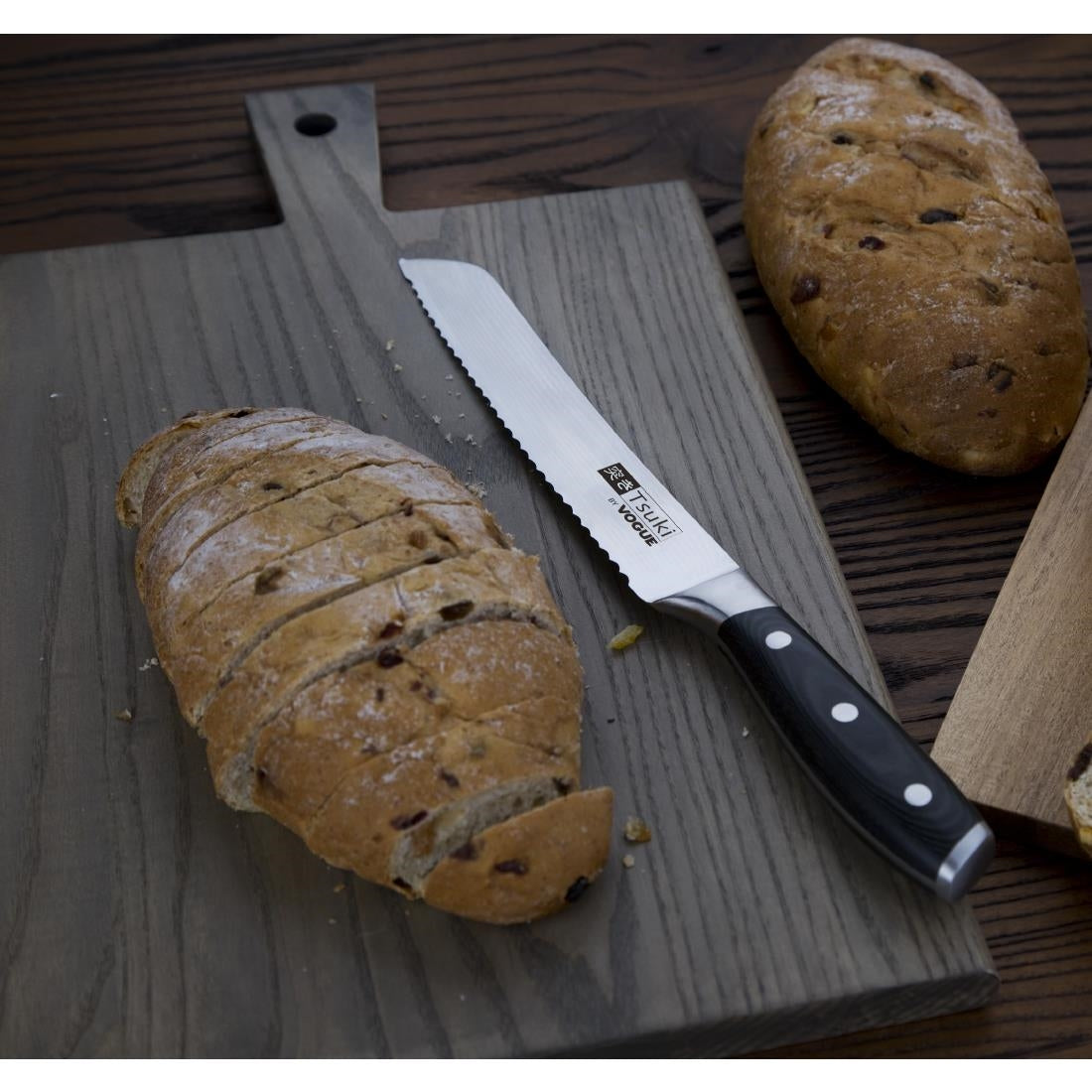 Vogue Tsuki Series 7 Bread Knife Black 19.6cm