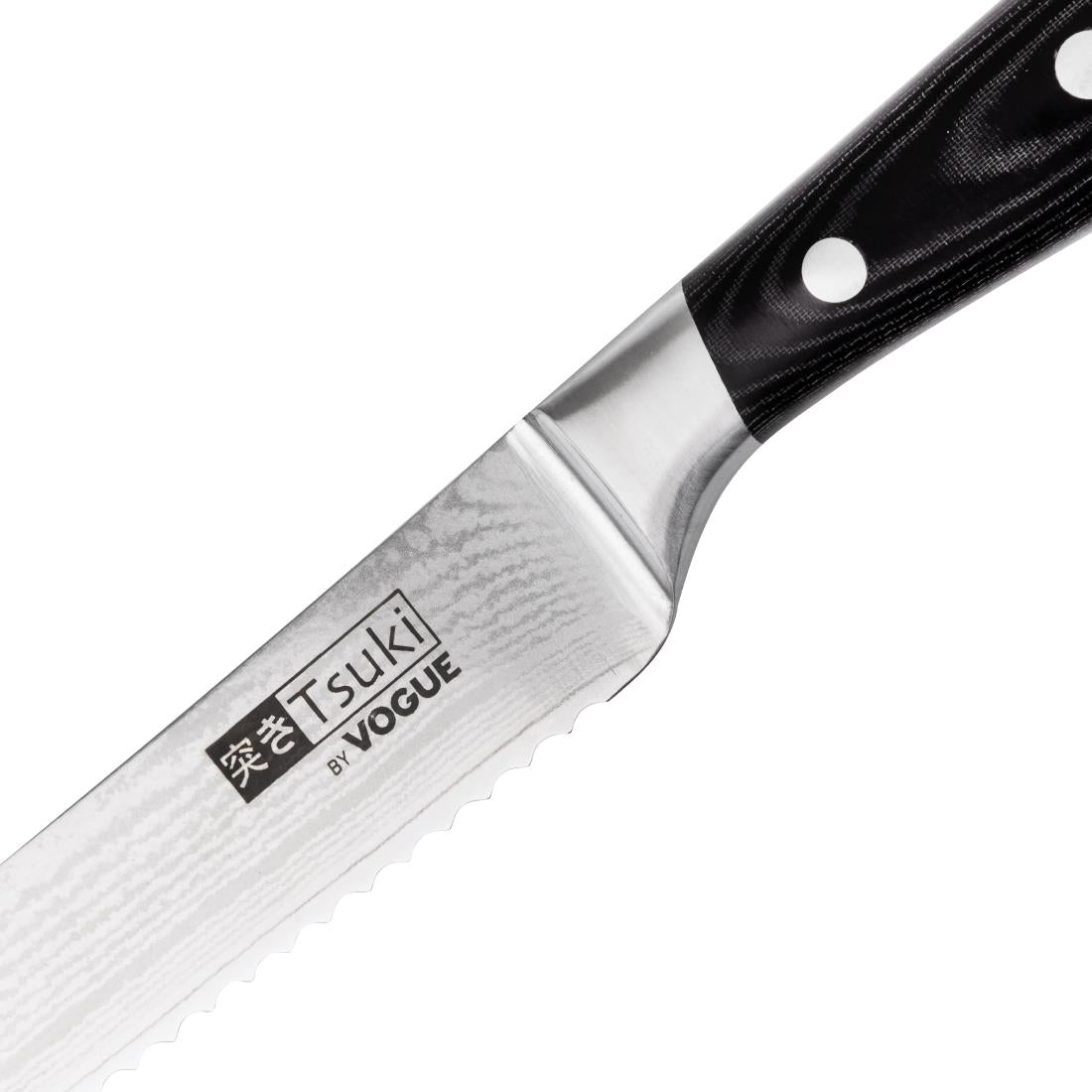 Vogue Tsuki Series 7 Bread Knife Black 19.6cm