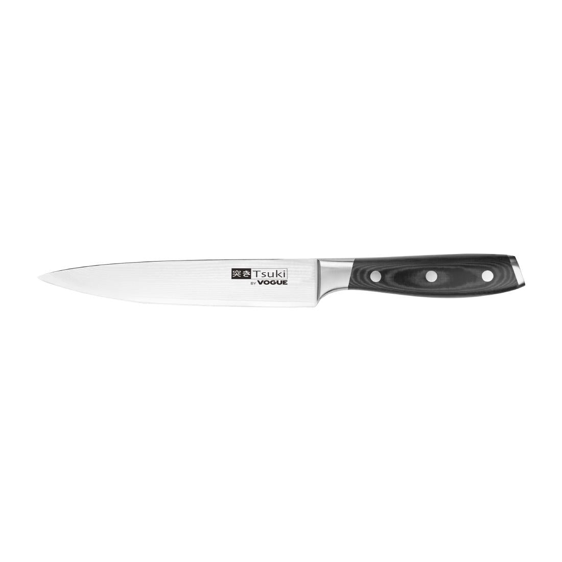 Vogue Tsuki Series 7 Carving Knife Black 19.8cm